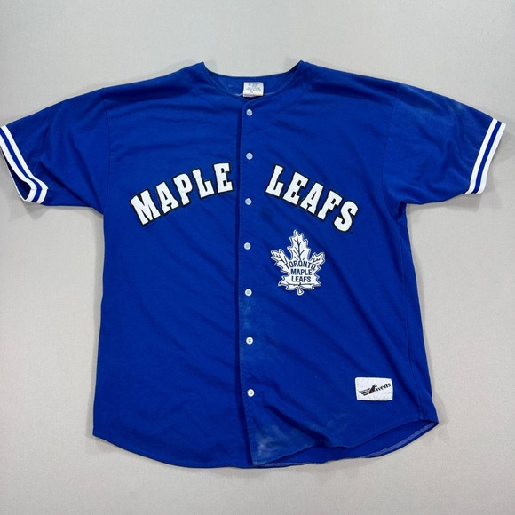 Vintage Toronto Maple‎ Leafs Jersey Ravens Athletic NHL Men's Large - Picture 1 of 11